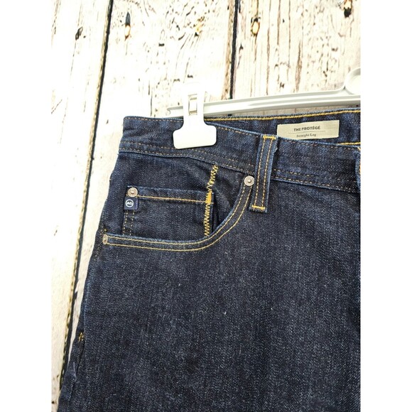 AG ADRIANO GOLDSCHMIED 36x34 The Protoge Straight Leg Denim Blue Jeans - Picture 6 of 15